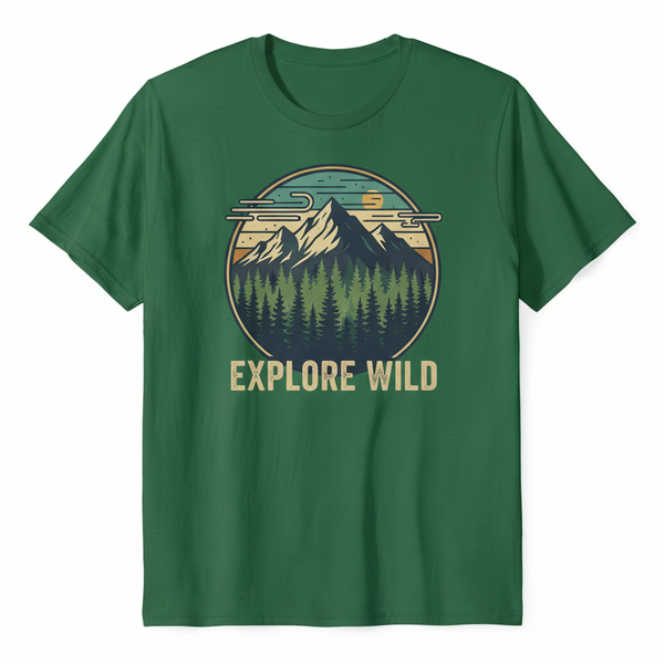 Mountain adventure nature design t-shirt