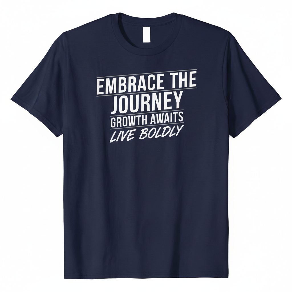 Inspirational text design t-shirt