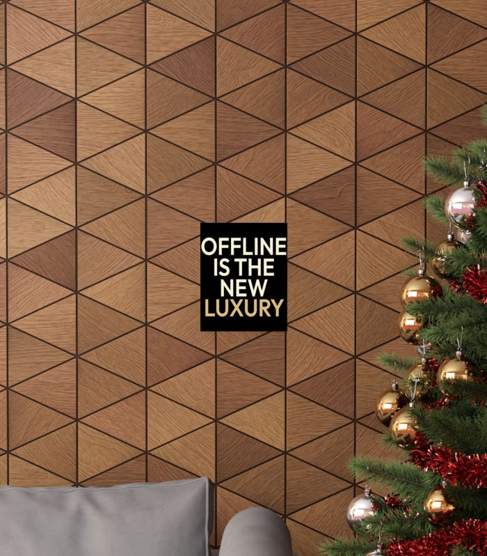 Matte Poster — "Offline Is The New Luxury" Minimalist Wall Art