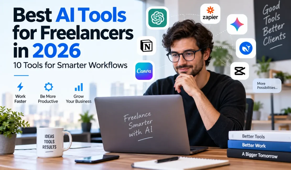 Best AI tools for freelancers in 2026 for smarter workflows