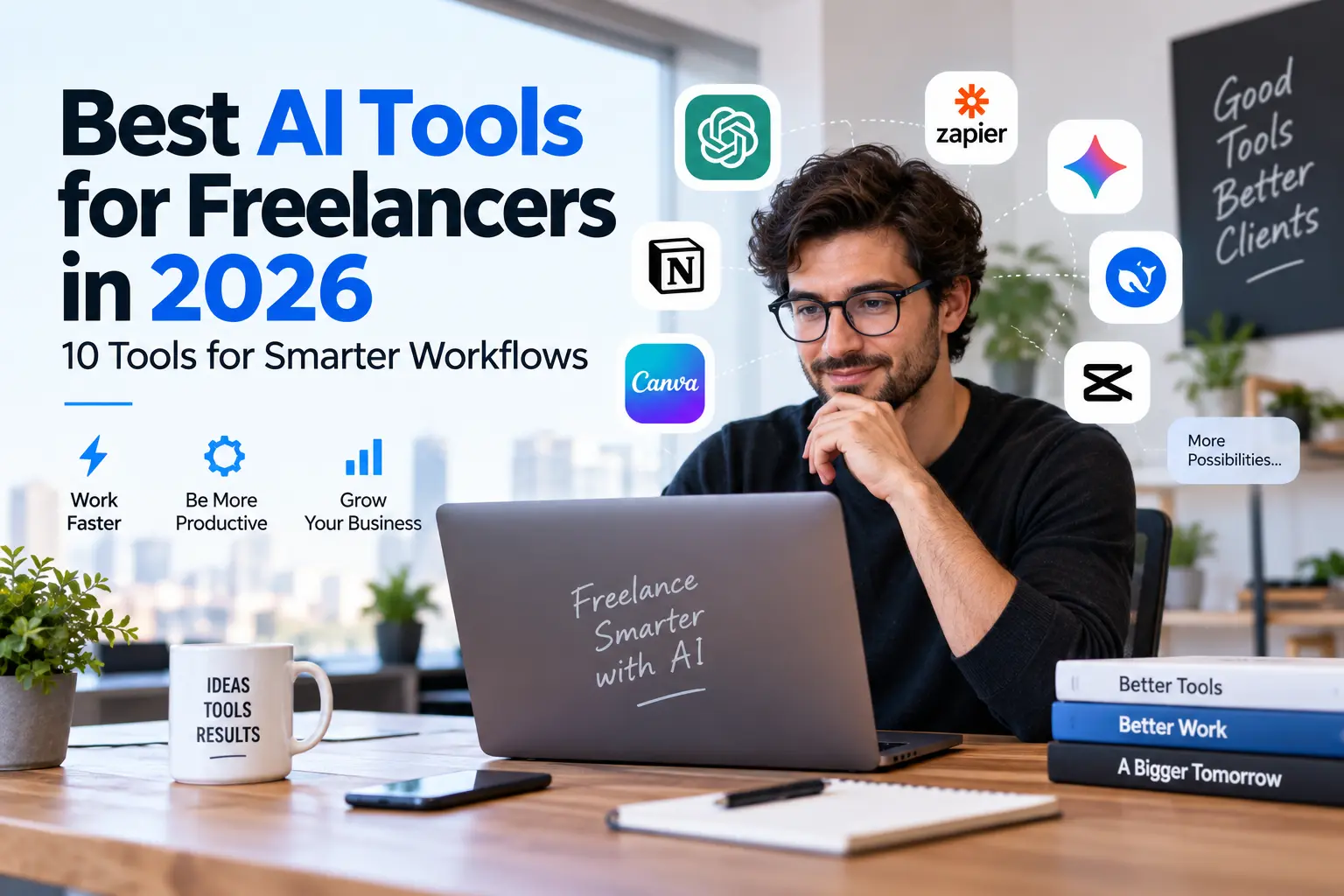 Best AI tools for freelancers in 2026 for smarter workflows