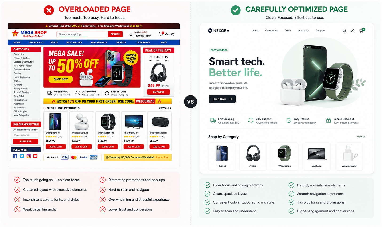 Website performance considerations for modern web design