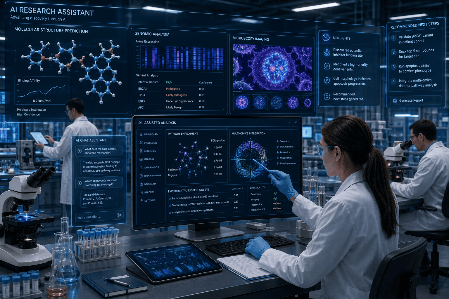 Artificial intelligence assisting scientific research and drug discovery