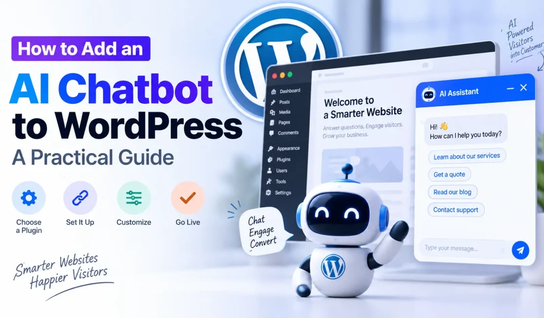 How to add an AI chatbot to WordPress with a WordPress dashboard and AI assistant interface