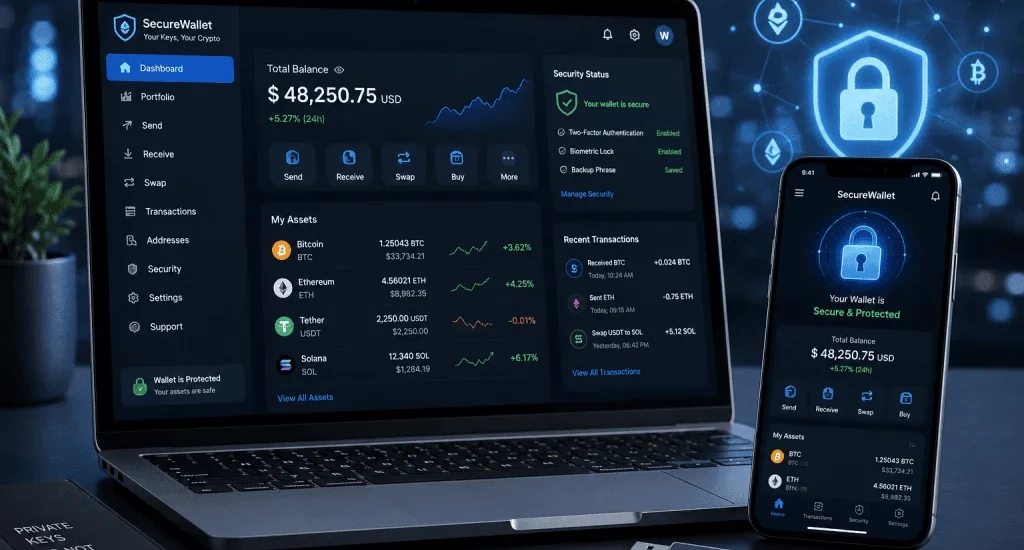 How to keep a crypto wallet safe from cryptocurrency security threats
