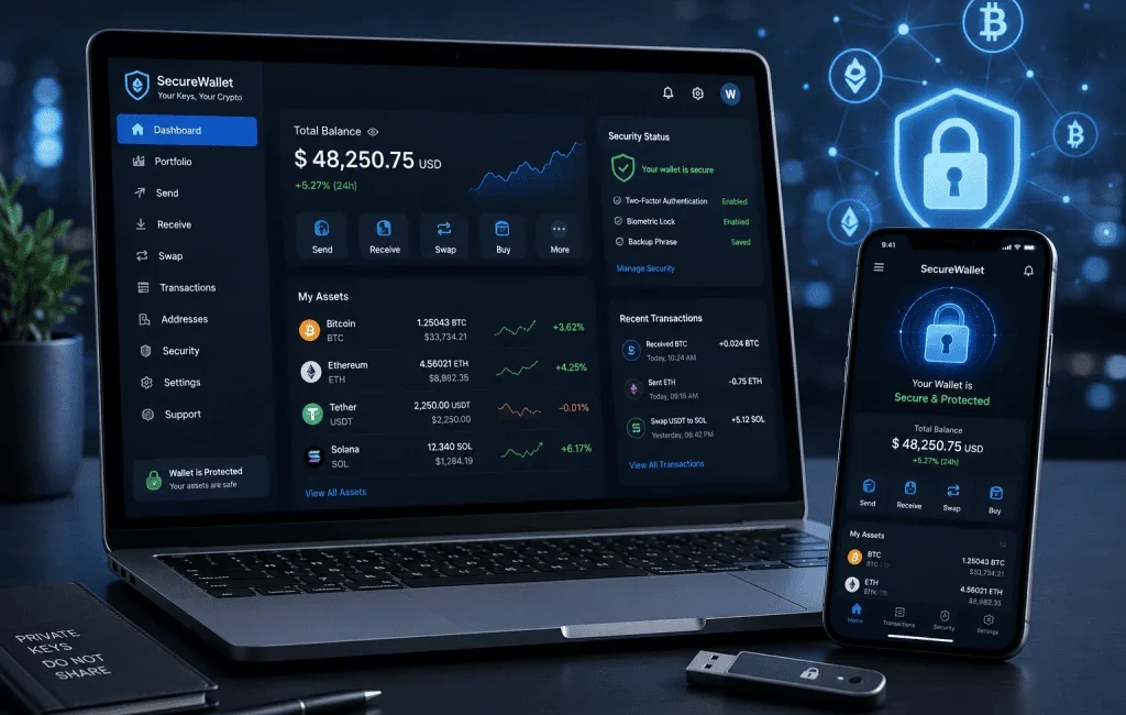 How to keep a crypto wallet safe from cryptocurrency security threats
