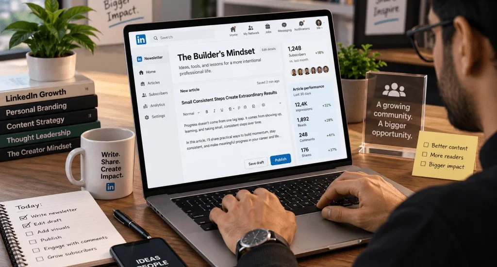 LinkedIn Newsletter publishing guide for professionals