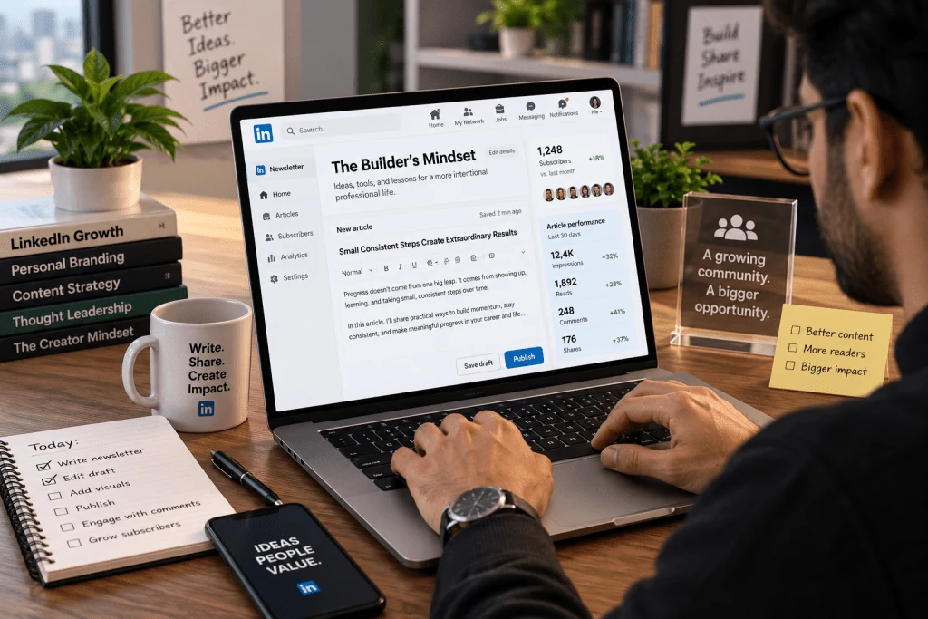 LinkedIn Newsletter publishing guide for professionals