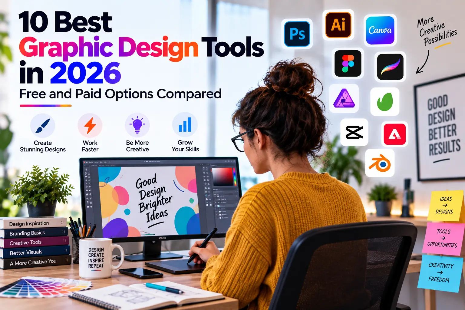 10 best graphic design tools in 2026, including free and paid options