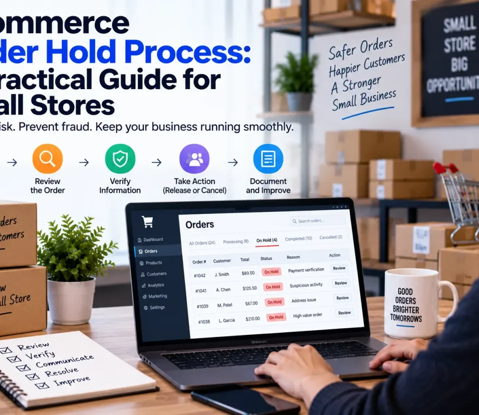 Ecommerce order hold process for small stores