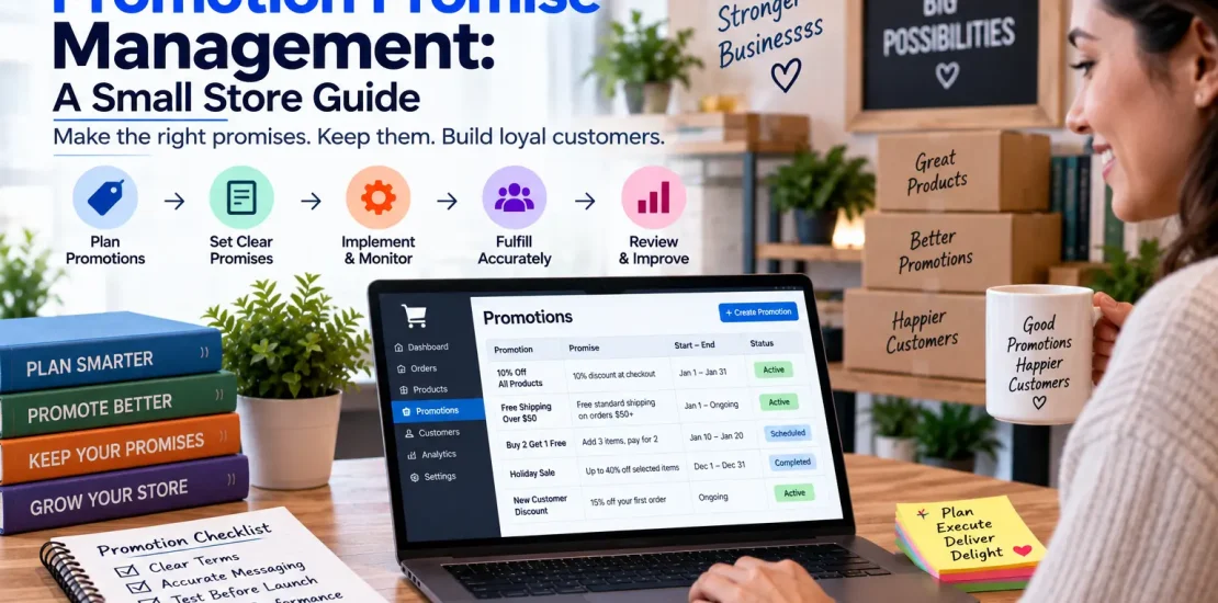 Ecommerce promotion promise management guide for small stores
