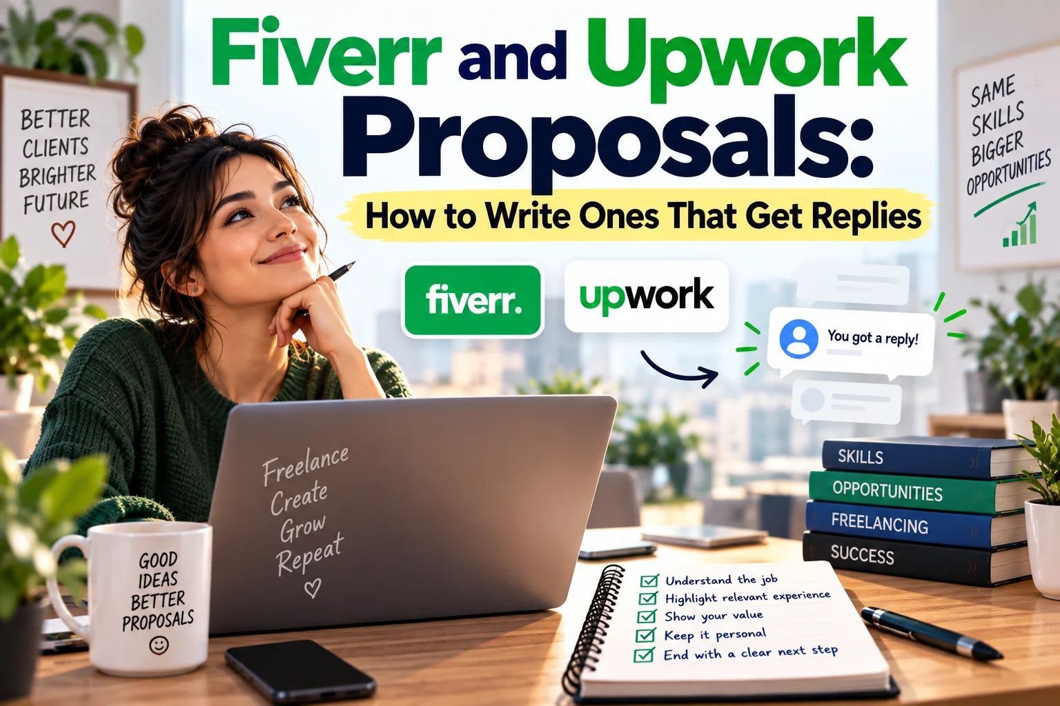 Fiverr and Upwork proposals guide for getting client replies