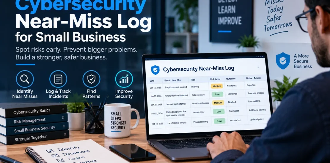 How to build a cybersecurity near-miss log for small business