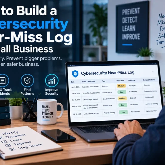 How to build a cybersecurity near-miss log for small business