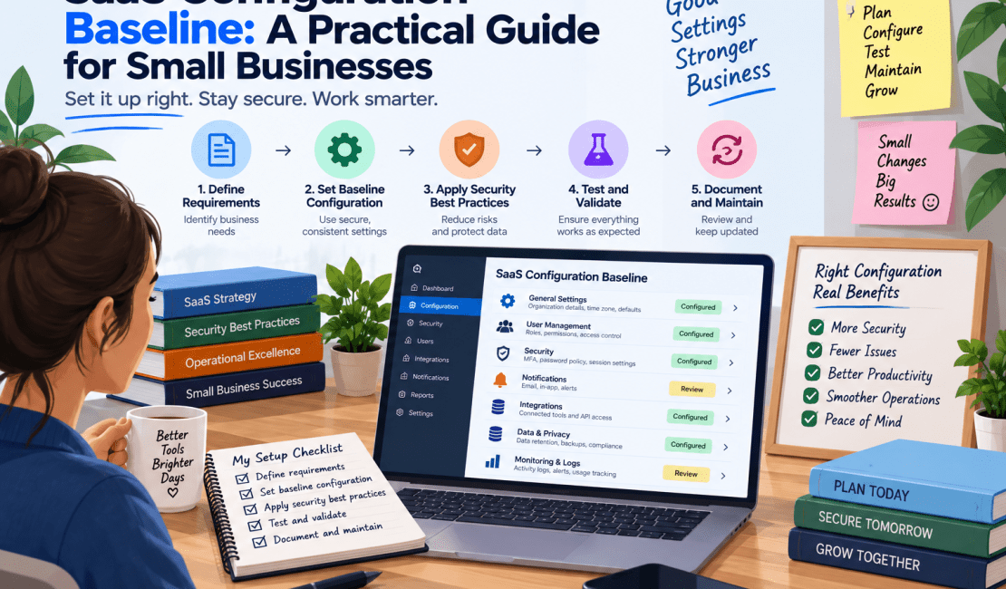SaaS configuration baseline for small businesses with secure settings and best practices