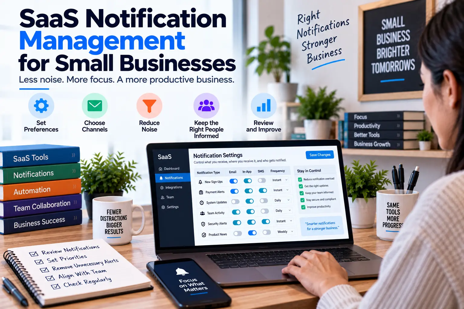 SaaS notification management for small businesses