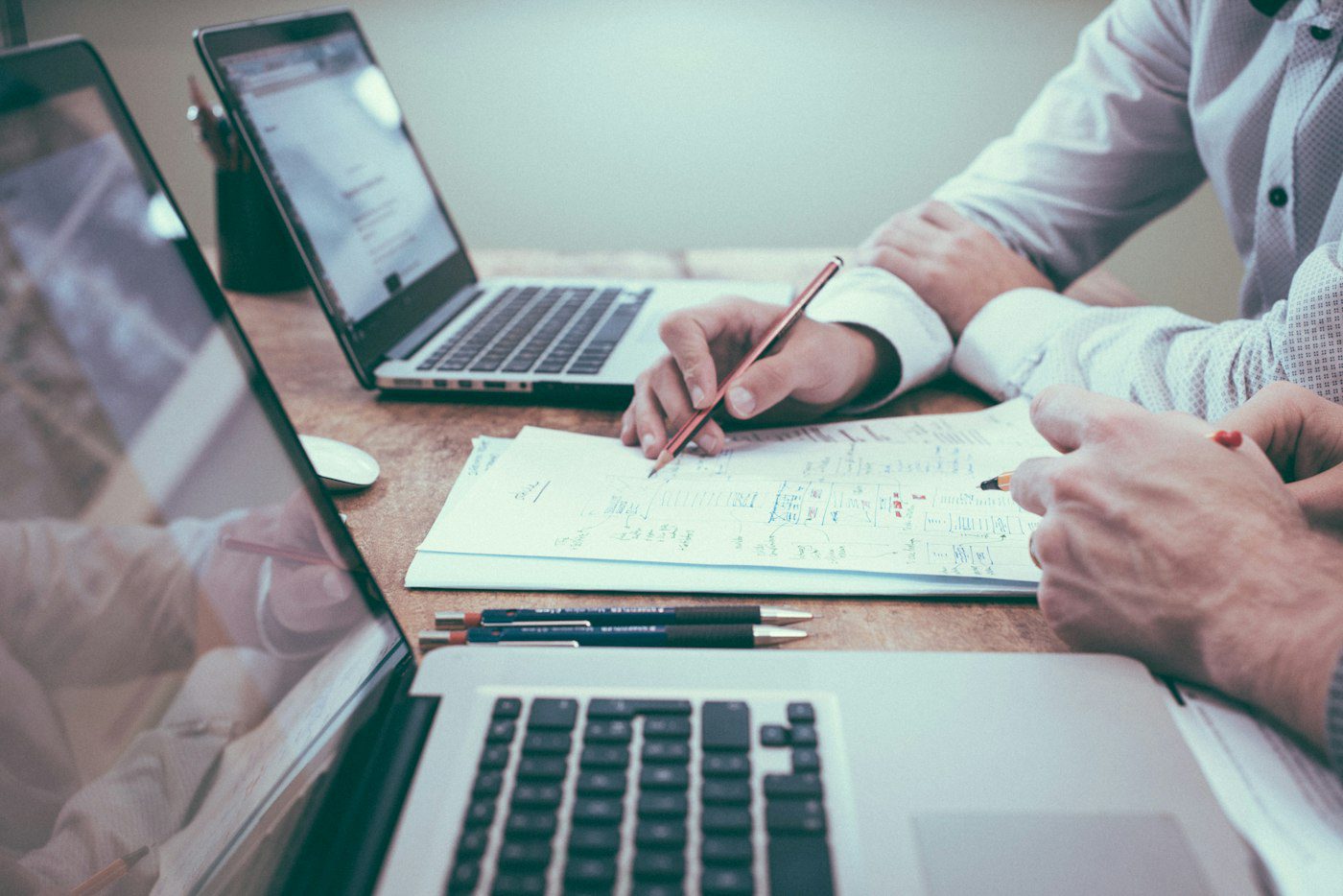 Website owner planning a content and design strategy