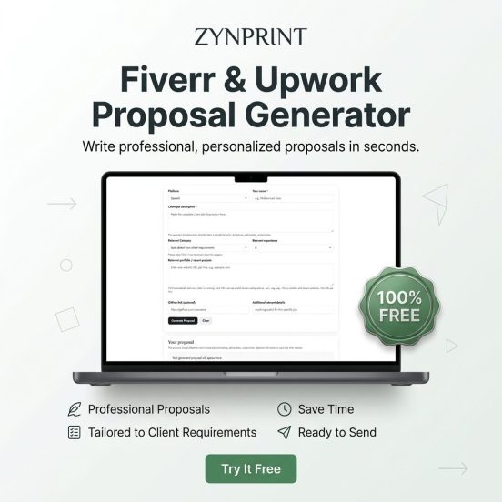 Fiverr and Upwork proposal generator value, scope and pricing guide