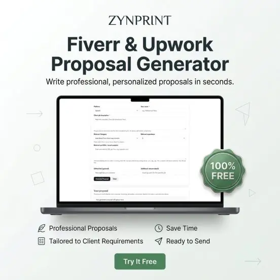Fiverr and Upwork proposal generator value, scope and pricing guide