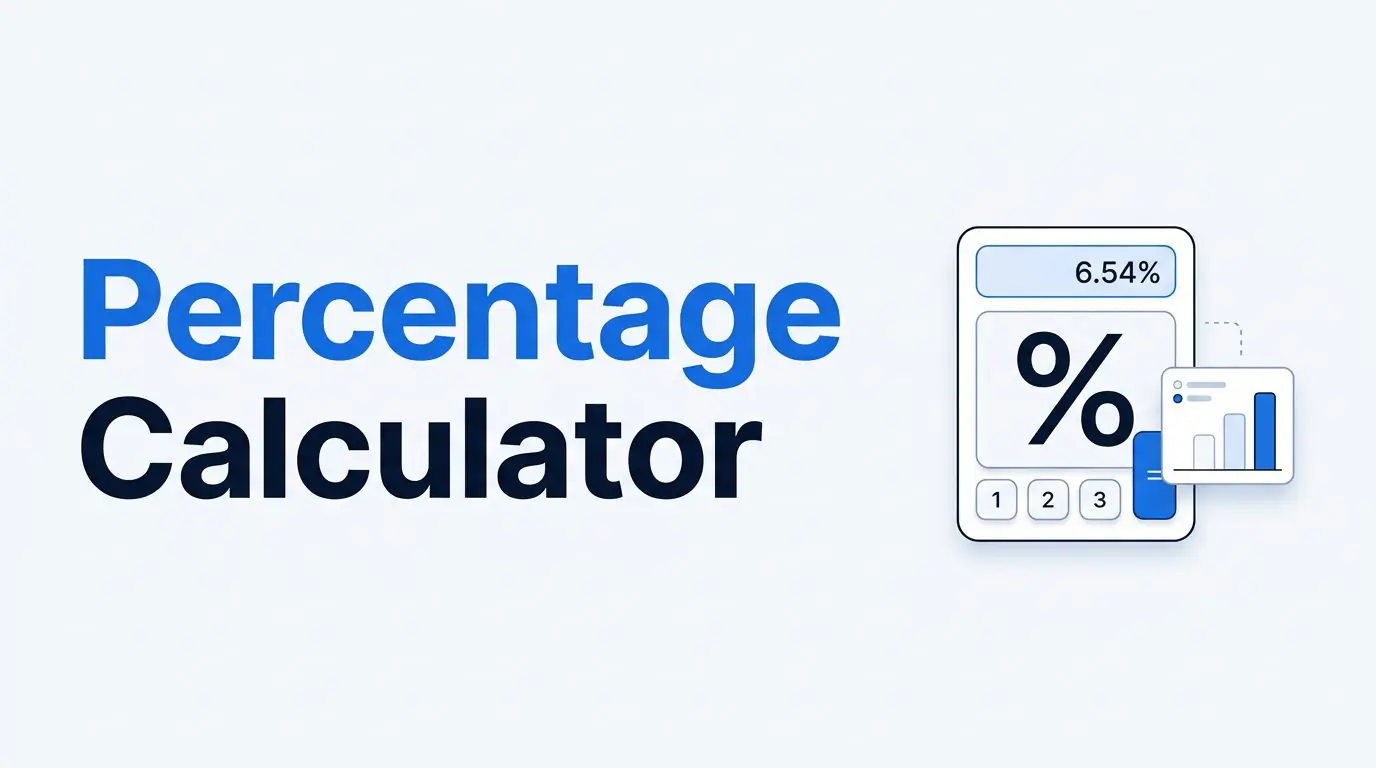 Percentage Calculator illustration with percent symbol