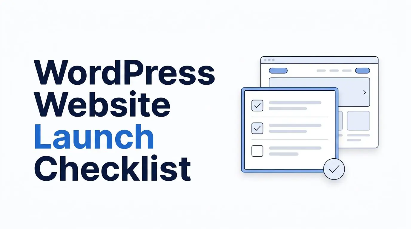 WordPress Website Launch Checklist illustration